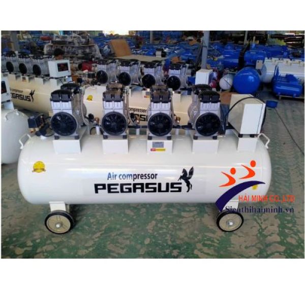 Photo - Máy nén khí không dầu giảm âm Pegasus TM-OF1100X4-500L