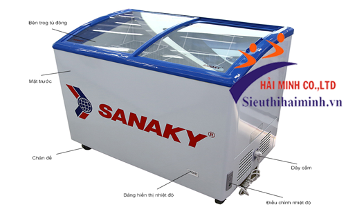 Tủ đông kính lùa Sanaky VH-302K ( 302 lít)