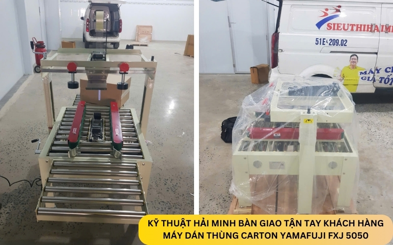 Máy dán thùng Carton Yamafuji FXJ 5050