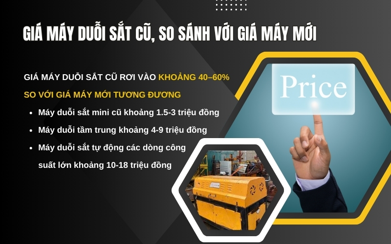 Giá máy duỗi sắt cũ