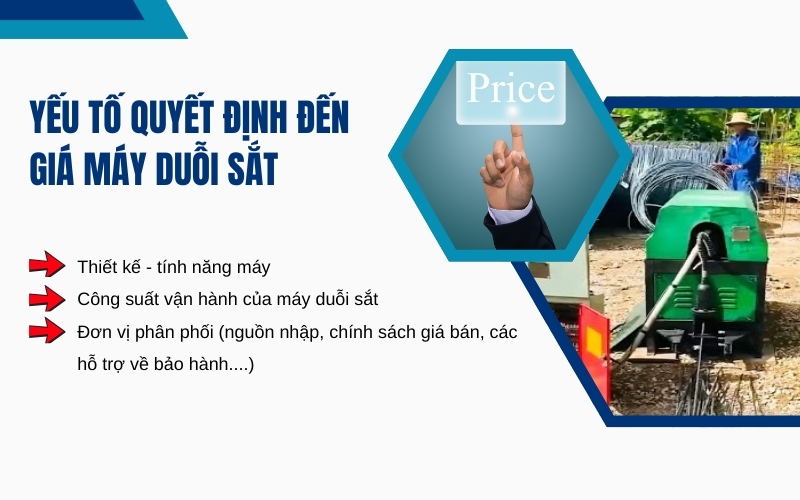 Yếu tố quyết định đến giá máy duỗi sắt bạn cần biết
