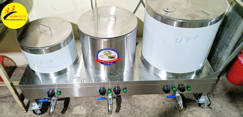 Nồi Nấu Phở Điện 3 Nồi Hải Minh HM 20-30-50 