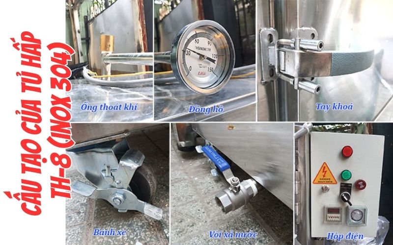 Tủ hấp giò nấu cơm Hải Minh TH-8-3