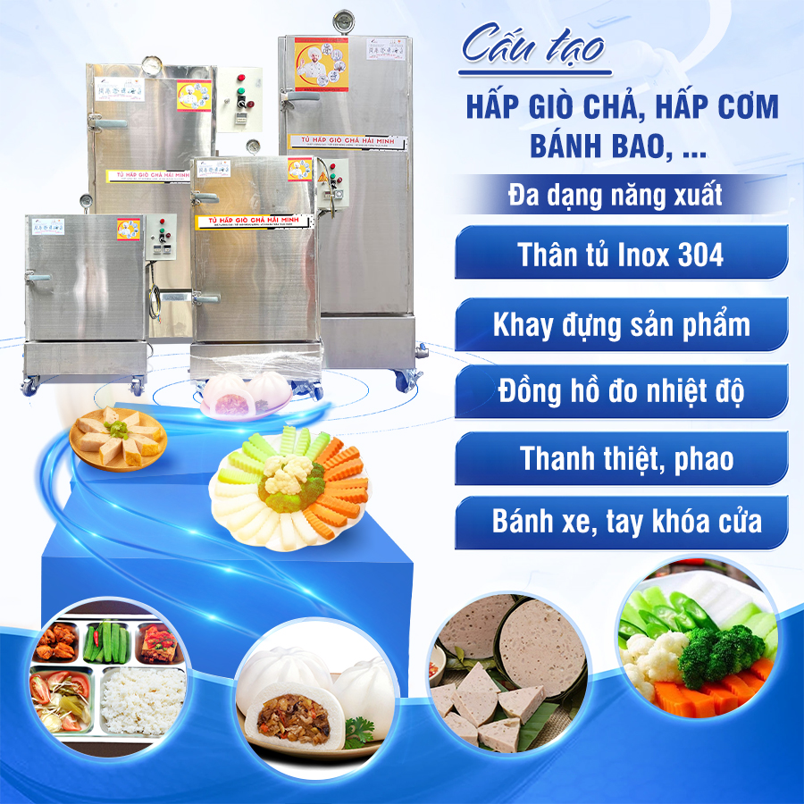 Tủ hấp giò chả