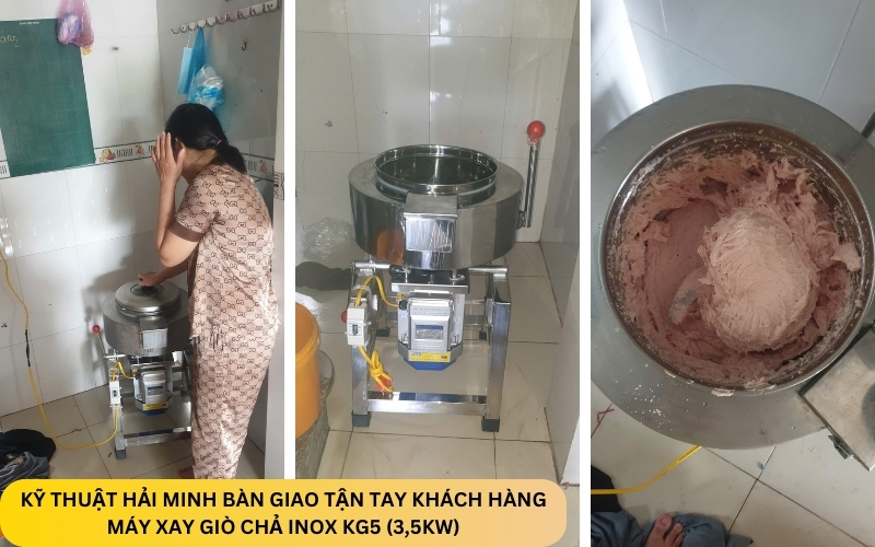 Máy xay giò chả inox KG5 (3,5KW)