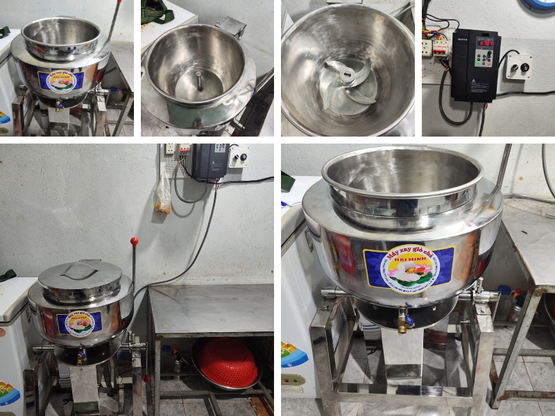 Máy xay giò chả inox Yamafuji A15 (15kg/mẻ)