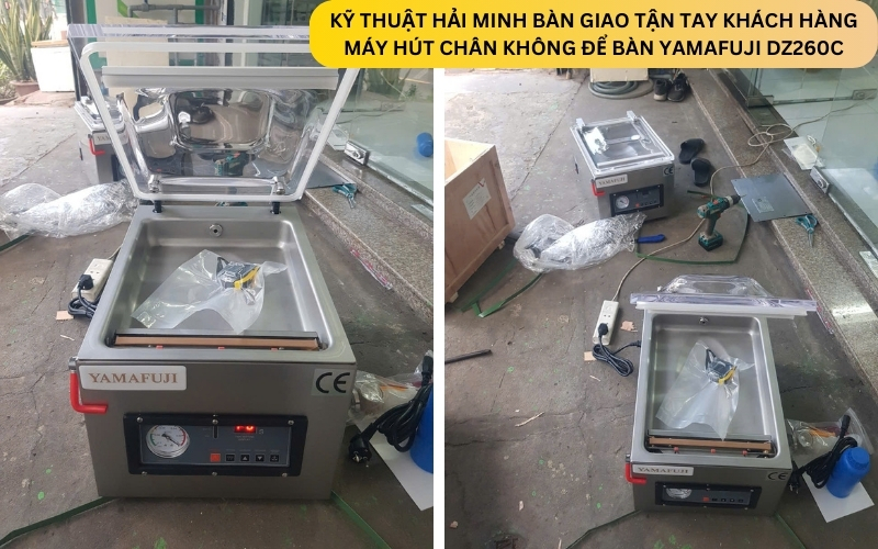 Máy hút chân không để bàn Yamafuji DZ260C (inox 304)