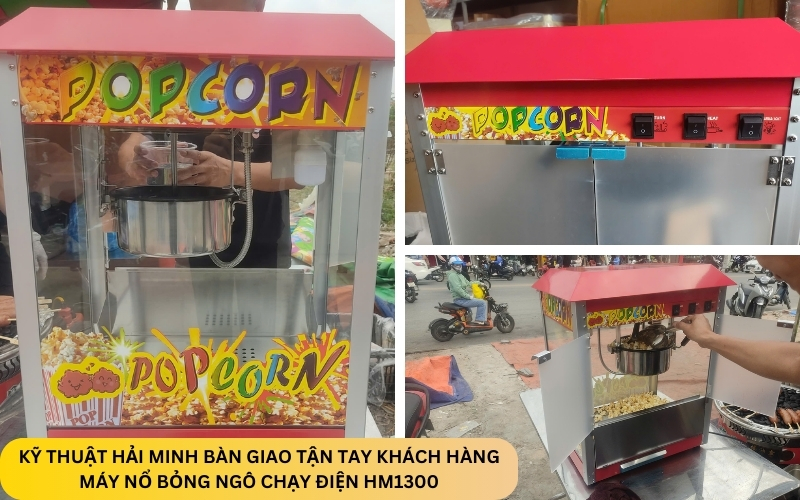 Máy nổ bỏng ngô chạy điện HM1300