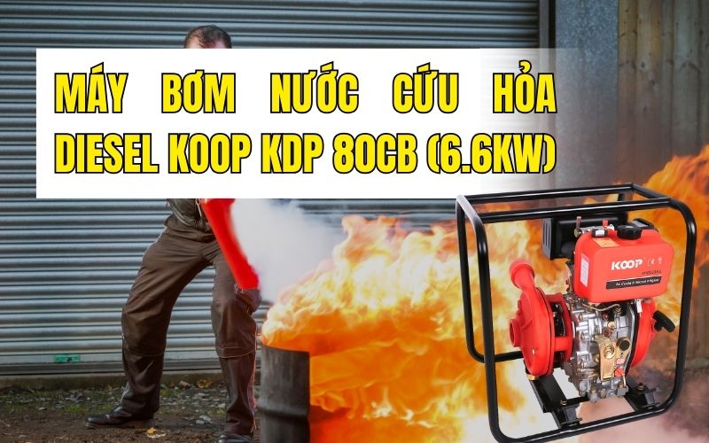 Máy bơm nước cứu hỏa diesel Koop KDP 80CB (6.6KW)