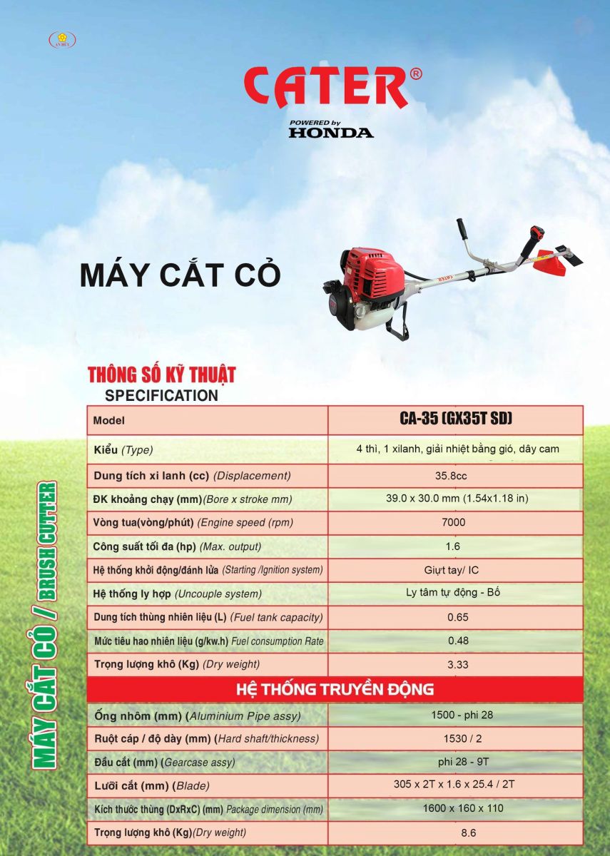 Honda GX35 Cater Thái Lan