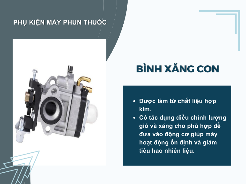Bình xăng con máy phun thuốc