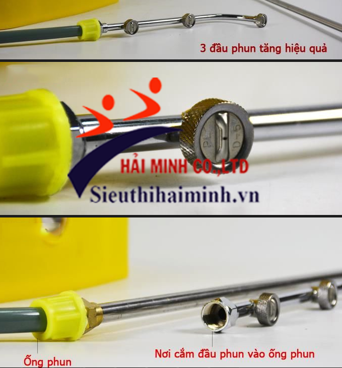 Cấu tạo các bộ phận của bình xịt điện Oshima OS20