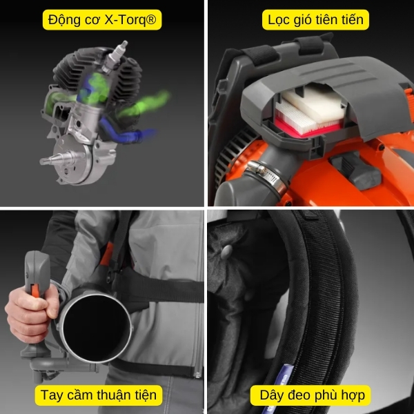 Đặc điểm máy thổi lá Husqvarna 570BTS