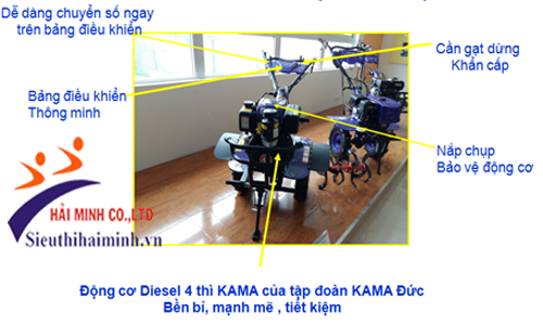 Máy xới đất Kama HT135F