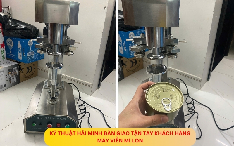 Máy viền mí lon (máy viền nắp ​nhôm)