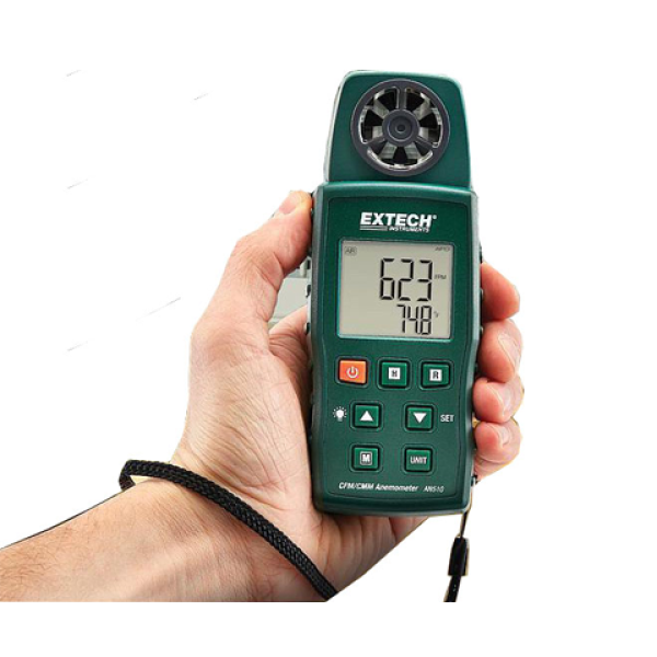 Photo - Máy đo vận tốc và lưu lượng gió, nhiệt độ Extech AN510