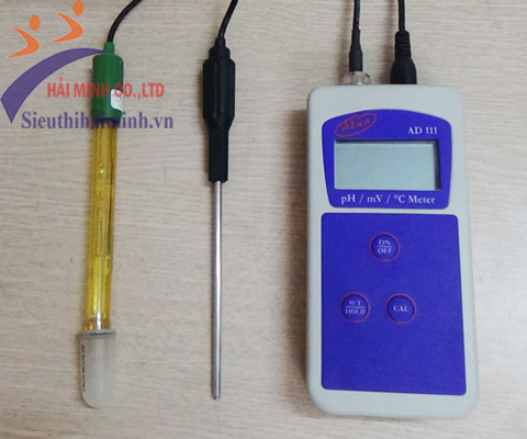 Máy đo pH, mV và nhiệt độ cầm tay AD 111 chính hãng