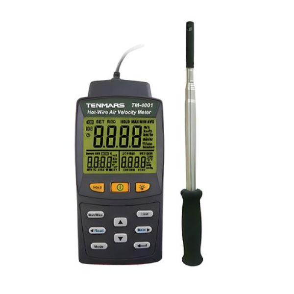 Photo - Máy đo tốc độ gió, nhiệt độ và lưu lượng trong đường ống TM-4001