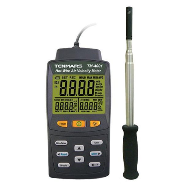 Photo - Máy đo tốc độ và lưu lượng gió Tenmars TM-4001