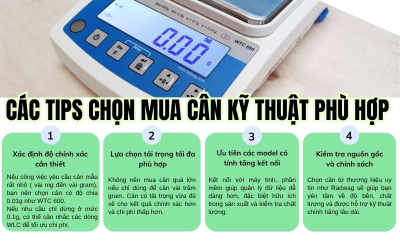 Các tips chọn mua cân kỹ thuật phù hợp