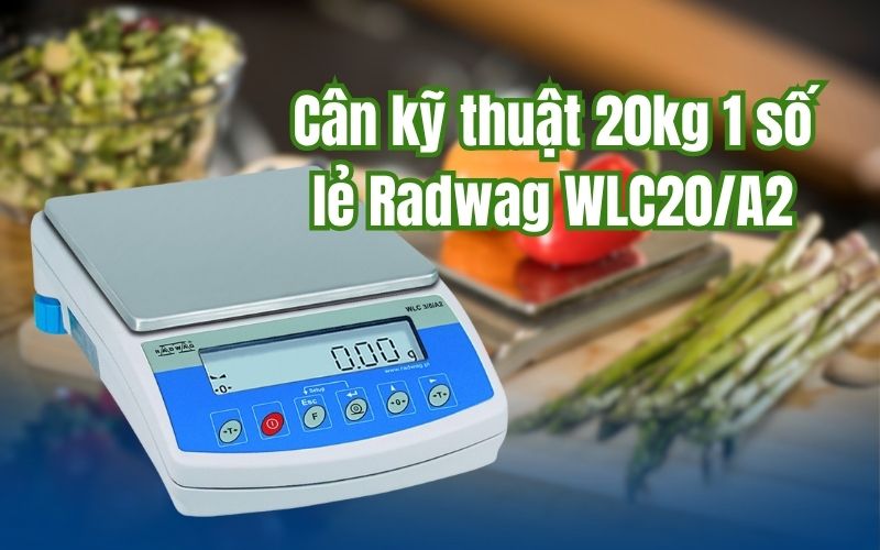 Cân kỹ thuật 20kg 1 số lẻ Radwag WLC20/A2 là gì