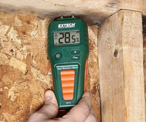 sử dụng Máy đo độ ẩm gỗ, vật liệu xây dựng EXTECH MO50