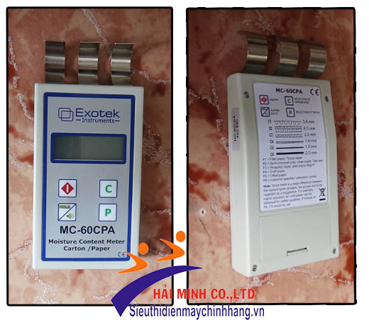 máy đo độ ẩm giấy Exotek MC-60CPA