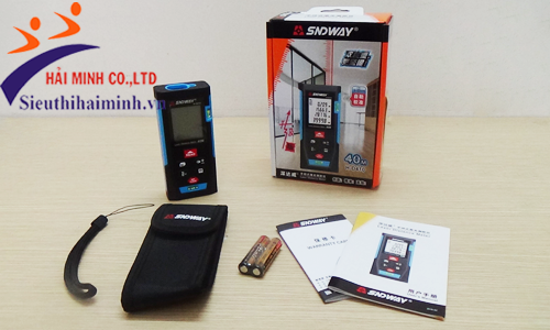Máy đo khoảng cách laser SDW-HD410 và phụ kiện kèm theo