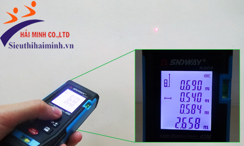 Máy đo khoảng cách laser SDW-HD410 cho kết quả chính xác