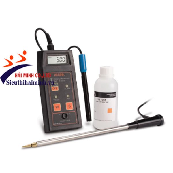 Photo - Máy đo độ dẫn trực tiếp trong đất và nước HI993310
