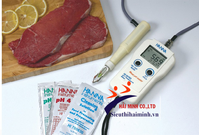 Máy đo pH và nhiệt độ thịt Hanna HI99163