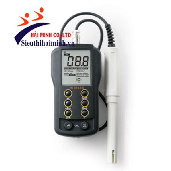 Photo - Máy đo pH EC TDS Nhiệt độ Thang Cao CAL Check HI9813-6