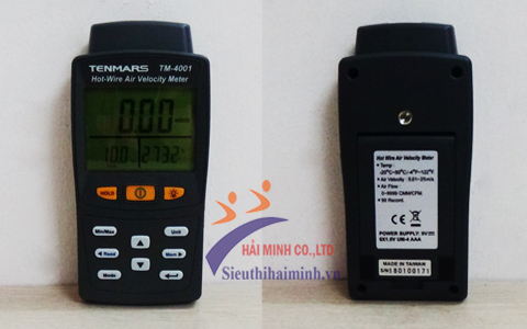 Máy đo tốc độ và lưu lượng gió Tenmars TM-4001