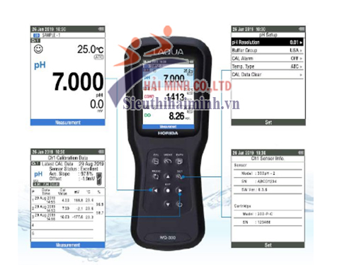 máy đo WQ-300 Series tự động nhận diện điện cực