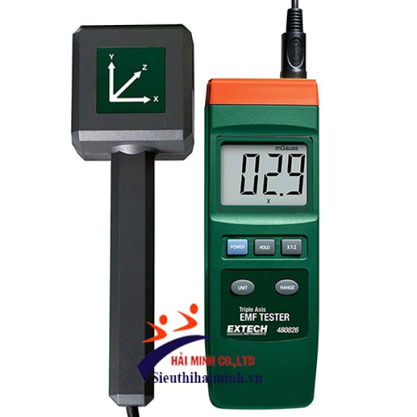 Photo - Máy đo điện từ trường 3 trục (30Hz đến 300Hz) Extech – 480826