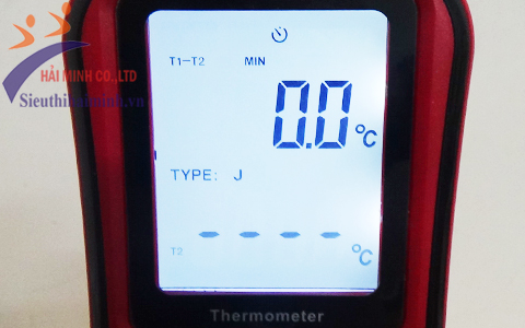 Màn hình hiển thị của máy đo nhiệt độ tiếp xúc Benetech GM1312