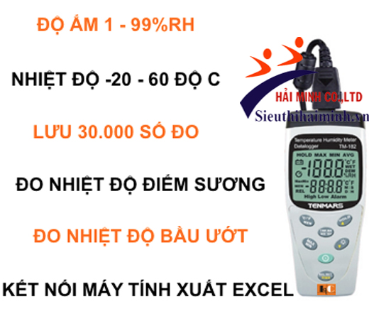 Máy đo nhiệt độ độ ẩm Tenmars TM-182