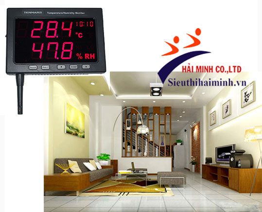 Máy đo nhiệt độ độ ẩm Tenmars TM-185 đo nhiệt độ độ ẩm trong phòng