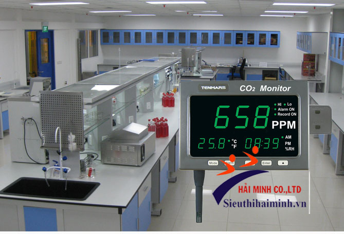 Thiết bị đo CO2/nhiệt độ Tenmars TM-186
