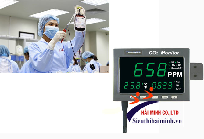 Thiết bị đo CO2/nhiệt độ Tenmars TM-186