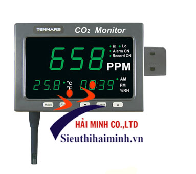 Thiết bị đo CO2/nhiệt độ Tenmars TM-186
