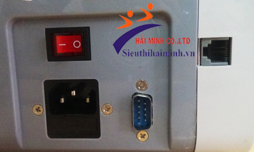 Các cổng kết nối của máy đếm tiền Oudis 2990