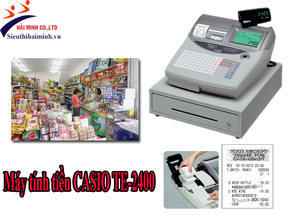 Máy tính tiền CASIO TE-2400 chính hãng Máy tính tiền CASIO TE-2400 chính hãng