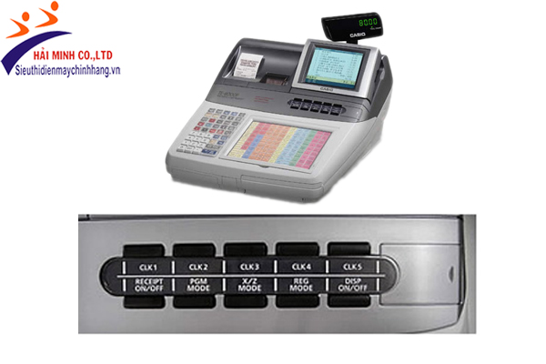 Máy tính tiền Casio TE-8000F có bàn phím đa năng Máy tính tiền Casio TE-8000F có bàn phím đa năng