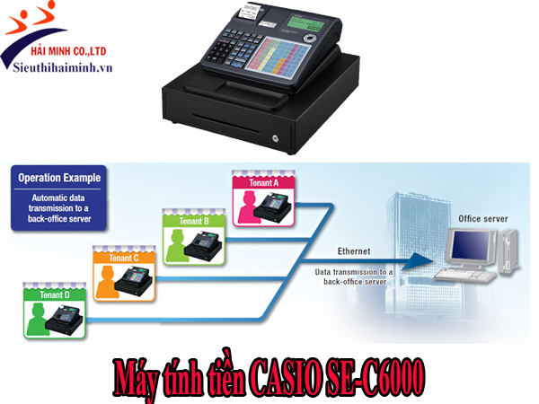 Máy tính tiền CASIO SE-C6000 chính hãng