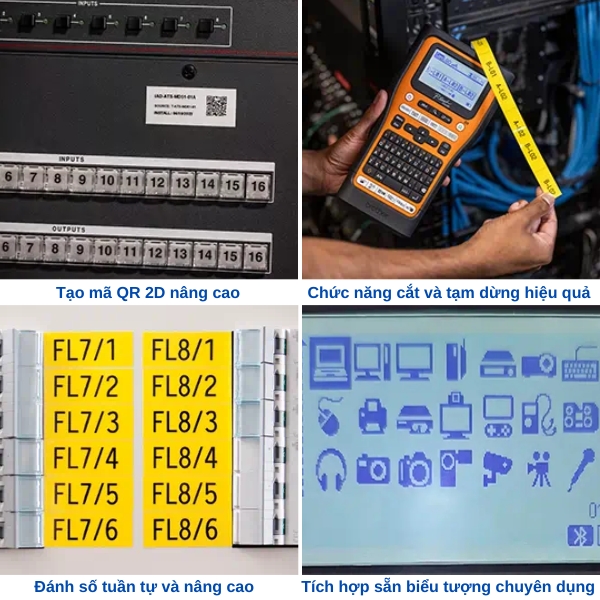 Máy in nhãn cầm tay Brother PT-E560BTVP