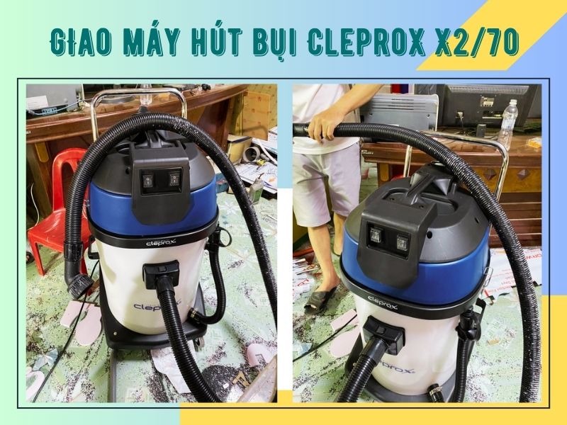Máy hút bụi khô và ướt thùng nhựa CleproX X2/70