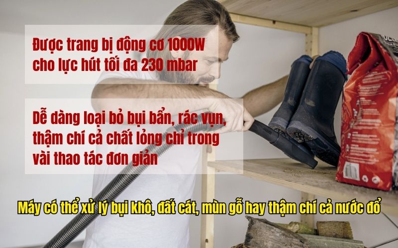 Máy hút bụi khô và ướt Karcher WD 3 P V