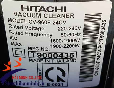 Máy hút bụi Hitachi mạnh mẽ