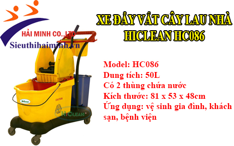 Xe đẩy vắt cây lau nhà HiClean HC086 chất lượng